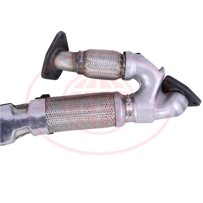 El convertidor catalítico de tres vías encaja NISSAN TEANE 2.5 convertidor catalítico medio tubo silenciador de escape de acero inoxidable