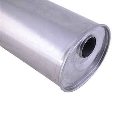 Muffler de alto flujo de acero inoxidable universal Muffler cuerpo de acero inoxidable 409 Sistema de escape Muffler de caja estampada trasera
