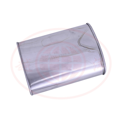 Cuerpo de amortiguador universal de acero aluminizado Centro Estampado Caja de amortiguador cuerpo de acero inoxidable 304 409 Sistema de escape