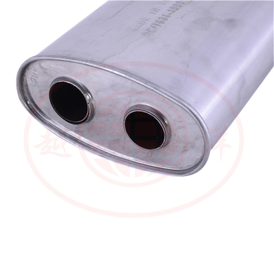 Cuerpo de amortiguador universal de acero aluminizado Centro Estampado Caja de amortiguador cuerpo de acero inoxidable 304 409 Sistema de escape
