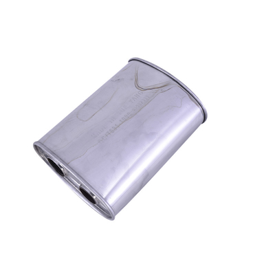 Cuerpo de amortiguador universal de acero aluminizado Centro Estampado Caja de amortiguador cuerpo de acero inoxidable 304 409 Sistema de escape