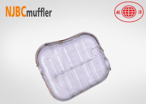 Caja de amortiguación de entrada y salida de 3 pulgadas de acero inoxidable para el sistema de escape de vehículos